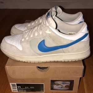 Nike Low Dunks- Grey/White/Blue Size 11